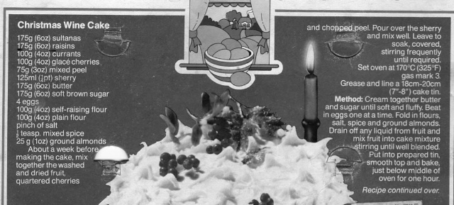 Christmas Wine Cake part 1